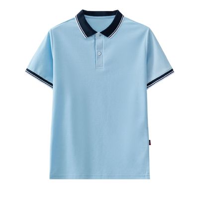 Gebreide kinderen polo shirts katoenen pique klassieke schooluniform