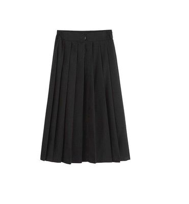 Comfortabele meisjes schooluniformen Pleated rokken Zwarte kleur