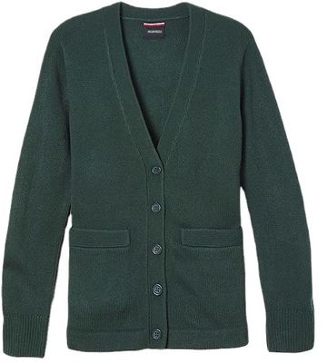 Acrylwol schoolkleding gebreide cardigan trui jumper lange mouw