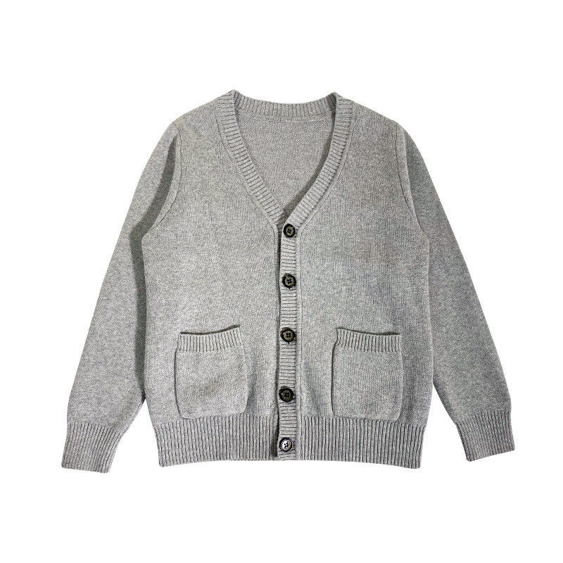 Schooluniform gebreide cardigan trui jumper knop sluiting type